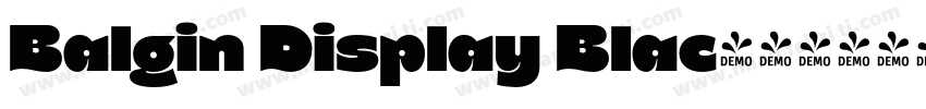 Balgin Display Blac字体转换